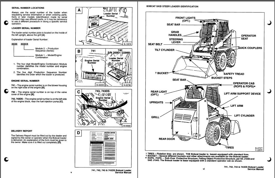 bobcat 743 skid steer wiring diagram  | 728 x 943