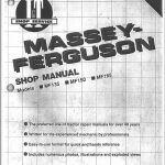 Massey Ferguson Mf 135 Mf 150 Mf 165 manual