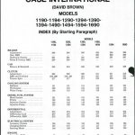 case 1190 tractor service manual
