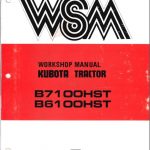 Kubota B6100 B7100 Tractor Workshop Service Manual