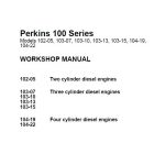 Perkins 1000 Series Workshop Service Repair Manual