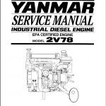 Yanmar Industrial Diesel Engine 2V78 Service Repair Manual