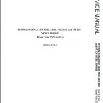 2000 International DT466 530 466E 530E Diesel Engine Service Manual