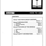 Hitachi EX100, EX100M Excavator Service Manual