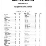 Massey Ferguson MF25 MF130 Tractor Shop Service Manual