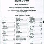 Massey Ferguson TE20 TO20 TO30 Tractor Shop Manual