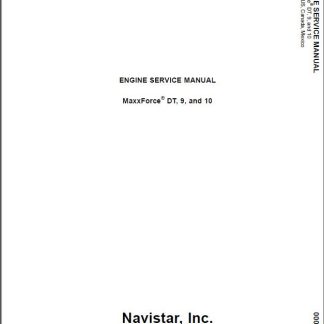MaxxForce DT 9 & 10 EPA10 Diesel Engine Service Repair CD-ROM - 2010-2015 Diagnostic Manual (Mechanic Star)