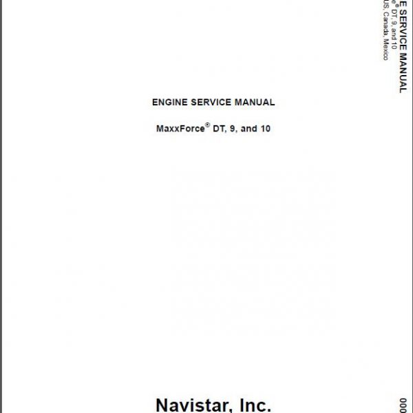 International Navistar MaxxForce DT 9 10 Diesel Engine Service Manual