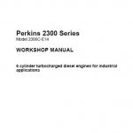 Perkins 2300 Series Model 2306C-E14 Diesel Engines Workshop Manual