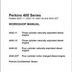 Perkins 400 Series Diesel Engine Workshop Manual