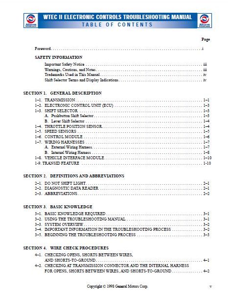 md3060 allison transmission wiring diagram - Wiring Diagram