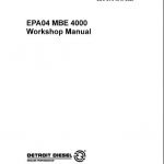 Detroit Diesel MBE4000 Engine Manual