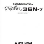 Hyundai Robex 36n-7 Mini Excavator Service Manual