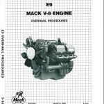 Mack E9 V8 Workshop manual