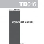 Takeuchi Tb014 Tb016 Manual