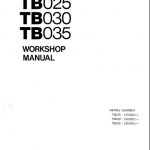 Takeuchi Tb025 Tb030 Tb035 Manual