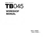 Takeuchi TB045 Workshop Manual