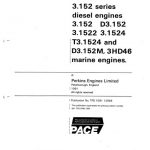 Perkins 3.152 Series Diesel Engines Workshop Manual
