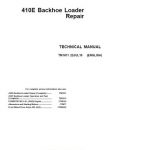 John Deere 410E Repair Technical Manual