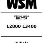 Kubota L2800 L3400 Service Manual