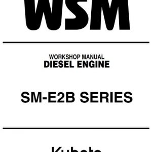 Kubota SM-E2B Series Diesel Engine Workshop Manual