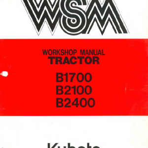Kubota B1700, B2100, B2400 Tractor Workshop Manual