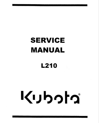Kubota L210 Tractor Service Manual
