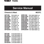 Caterpillar GP20N, GP25N, GP30N, GP35N Forklift Lift Truck Service Manual