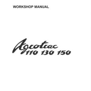 Deutz Fahr Agrotrac 110 130 150 Tractor Workshop Manual
