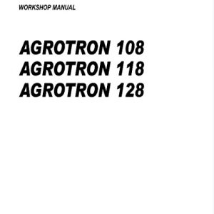 Deutz Fahr Agrotron 108 118 128 Tractor Workshop Manual