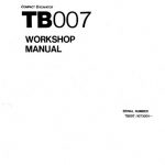 Takeuchi TB007 Compact Excavator Workshop Manual