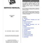 JCB 65R-1 Midi Excavator Service Repair Manual