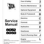 JCB 8052, 8060 Midi Excavator Service Manual