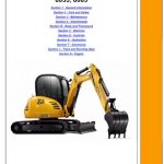 JCB 8055, 8065 Midi Excavator Service Manual