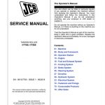 JCB CT160, CT260 Tandem Roller Service Manual