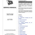 JCB 3TS-8T, 3TS-8W Skid-Steer Loader Service Manual