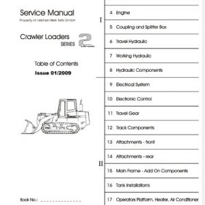 Liebherr LR 622 622B 632 632B Crawler Loaders Service Manual