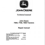 John Deere 7600,7700,7800 Tractors Technical Manual