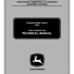 John Deere 2210 Compact Utility Tractor Technical Manual