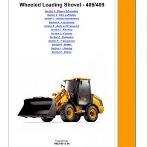 JCB 406, 409 Wheeled Loading Shovel Service Manual PDF