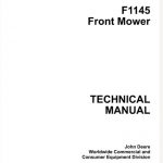 John Deere F1145 Front Mower Technical Manual