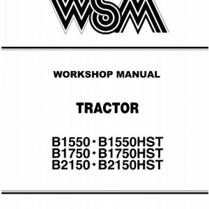 Kubota Tractor B1550 B1750 B2150 (HST) Workshop Manual