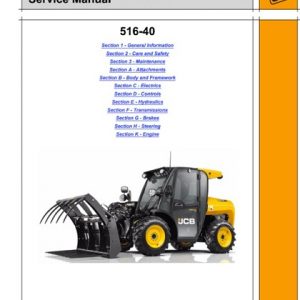 JCB 516-40 Telescopic Handler Service Manual