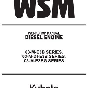 Kubota 03-M-E3B, 03-M-DI-E3B, 03-M-E3BG Service Manual