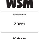 Kubota ZD221 Mower Workshop Service Manual