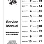 JCB Hammermaster Rockbreakers HM Series Service Manual