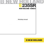 New Holland E235SR Excavator Service Manual