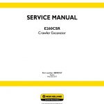 New Holland E260CSR Crawler Excavator Service Manual