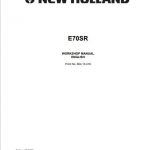 New Holland E70SR Mini Crawler Excavator Service Manual
