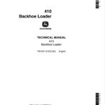 John Deere 410 Backhoe Loader Technical Manual